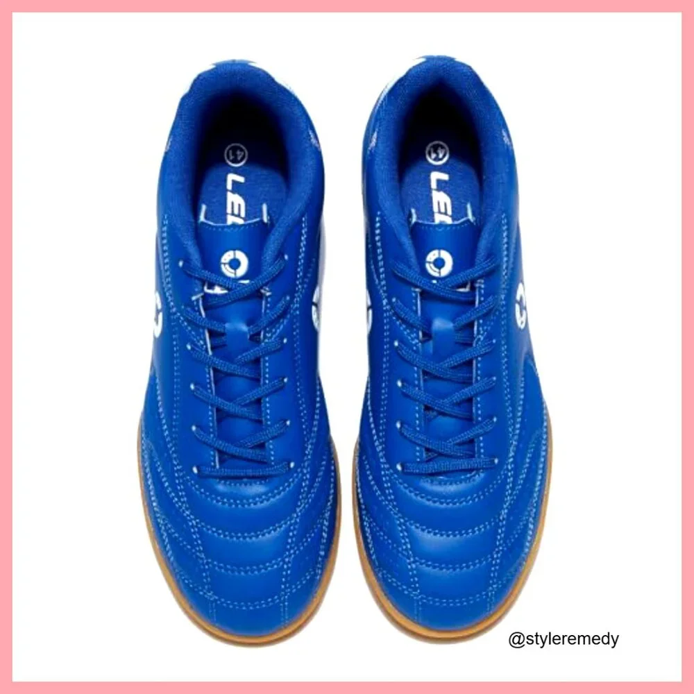 Men's Indoor Soccer Cleats Rubber Futsal Shoes Athletic Training Sneaker